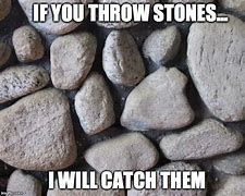 Image result for Throw Rocks Meme