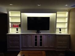 Image result for Flat Screen On Wall in Basement