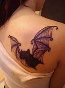 Image result for Cute Bat Tattoo