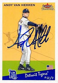 Image result for Andy Allison Baseball Player Autograph