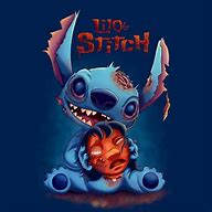 Image result for Scary Lilo and Stitch Drawing