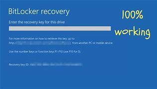 Image result for Recovery Key for BitLocker