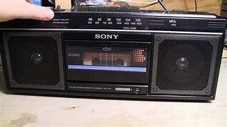 Image result for Sony Cassette Recorder Boom Box CFS