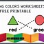 Image result for Free Printable Color Matching Worksheets