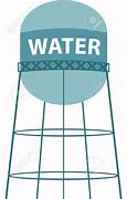 Image result for Water Tower Clip Art with American Flag