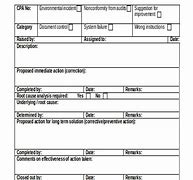 Image result for Corrective and Preventive Action Free Template