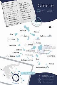Image result for Cyclades Islands Greece Map