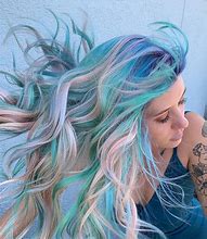 Image result for Pastel Pink and Blue Hair