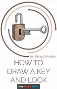 Image result for Key Lock Drawing Easy