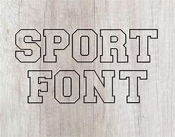Image result for Free Download Athletic Outline Font