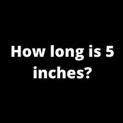 Image result for About How Long Is 5 Inches