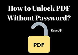 Image result for How to Unlock PDF File without Password