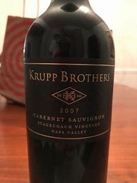 Image result for Krupp Brothers Estates Cabernet Sauvignon