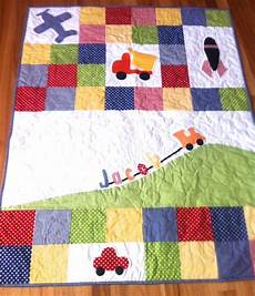 patchwork bebe personalised baby boy quilt with truck plane by patchwork bebe personalised baby boy quilt with truck plane by