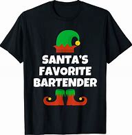Image result for Bartender Christmas Shirts