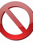 Image result for Not Allowed Icon