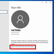 Image result for Microsoft Account Sign in Windows 10