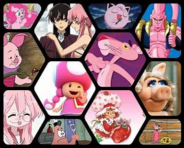 Image result for Cartoon Pink Art Show