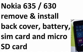 Image result for Nokia Lumia 635 SIM Card