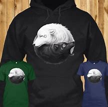 Image result for Yin Yang Wolf Hoodie