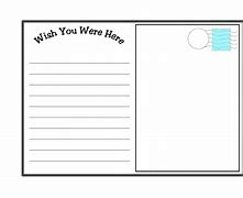 Image result for Blank 2-Sided Postcard Template