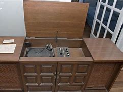 Image result for Vintage Record Player Hidden in Cabinert