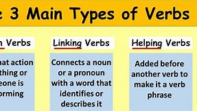 Image result for Types of Verbs