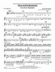 Image result for Transformers Theme Song for Clarinet Easy Low Notes