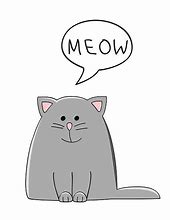 Image result for Cat Meow Clip Art