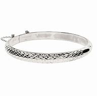 Image result for Diamond Cut Silver Bangle