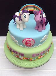 Image result for My Little Pony 6th Birthday Cake