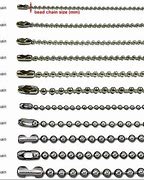 Image result for Ball Chain Connector Sizes
