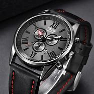 Image result for Men's Worn Leather Watches