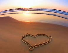 Image result for Heart in Sand Sunset
