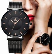 Image result for Black Dress Watch On Wrist