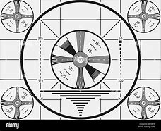Image result for Black and White TV Test Pattern