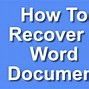 Image result for Document Recovery in Word