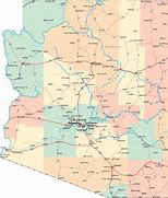 Image result for Printable Map of Arizona