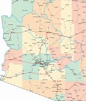 Image result for Arizona State Road Map with Cities
