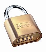 Image result for Master Lock Combination Padlock Key Reset