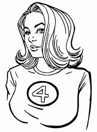 Image result for Coloring Pages Invisible Girl
