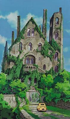 Background I made from 4 screenshots stitched together : r/ghibli