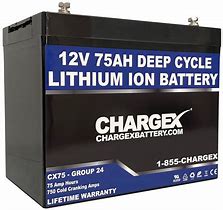 Image result for 12V 75Ah Lithium Battery