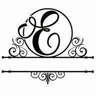 Image result for Monogram E Sign