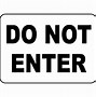 Image result for Do Not Enter Symbol Clip Art