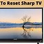 Image result for Sharp TV Reset Input 1