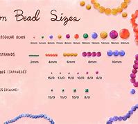 Image result for Bead Size Chart mm to Inches