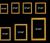 Image result for Normal Picture Frame Sizes