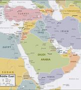 Image result for World Map Middle East Countries