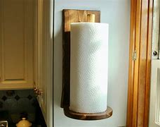 Image result for Wood Paper Plate and Towel Holder